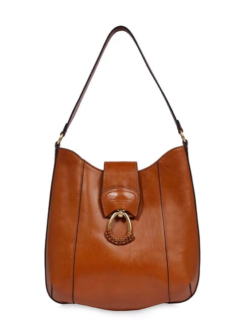 THE BRIDGE ERICA Sac cartable en cuir Cognac / or - Sacs pour Femme