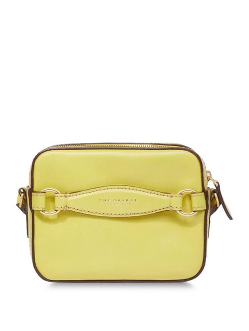 THE BRIDGE BETTINA Sac photo en cuir citron vert avec de l'or - Sacs pour Femme