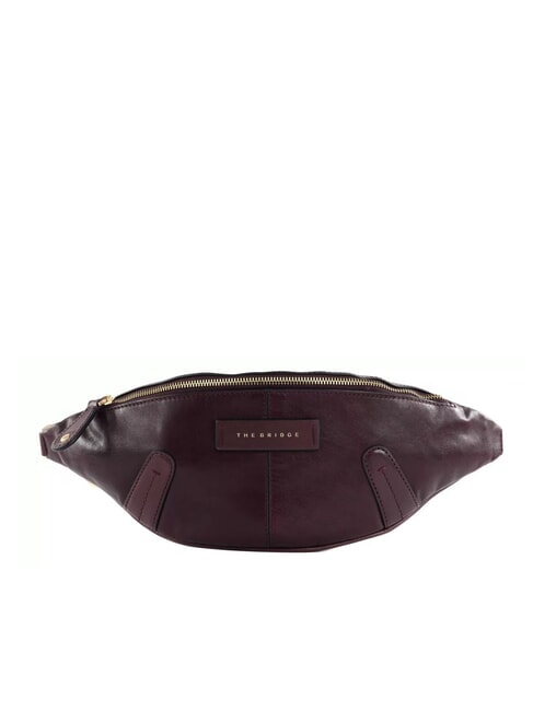 THE BRIDGE FLAVIA Mini sac banane en cuir raisin ab. or - Sacs pour Femme
