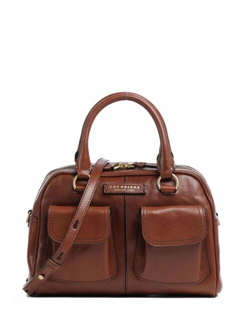 THE BRIDGE FLORA Sac cartable en cuir avec poches MARRON - Sacs pour Femme