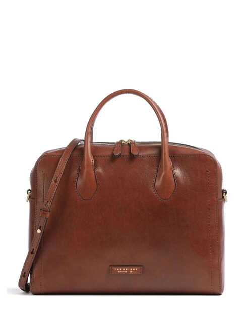THE BRIDGE FIONA Mallette en cuir pour ordinateur portable 14" MARRON - Porte Documents Travail