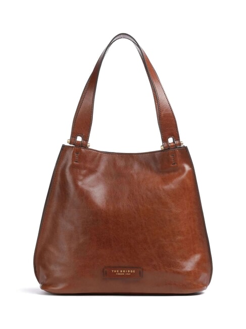 THE BRIDGE FEBE Sac à bandoulière en cuir MARRON - Sacs pour Femme
