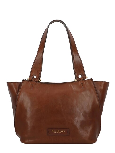 THE BRIDGE FEBE Sac shopping en cuir MARRON - Sacs pour Femme