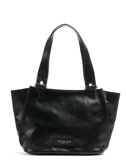 THE BRIDGE FEBE Sac shopping en cuir black Gold - Sacs pour Femme