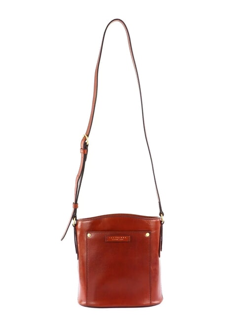 THE BRIDGE CECILIA Sac seau en cuir à bandoulière MARRON - Sacs pour Femme