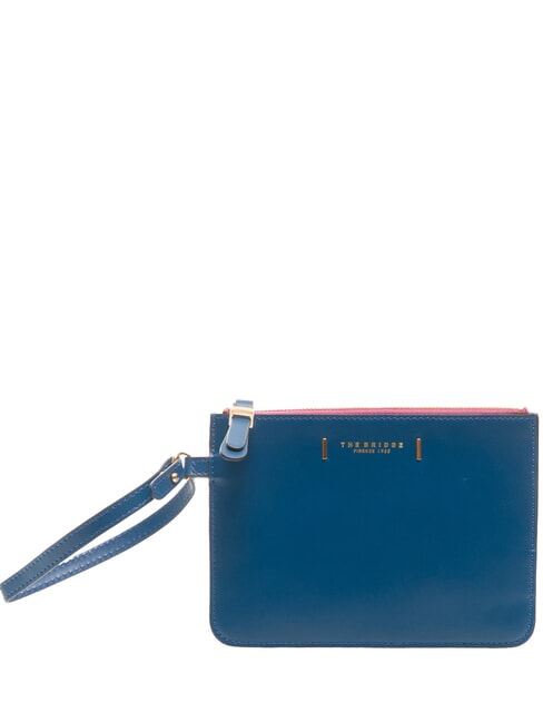 THE BRIDGE CHIARA Pochette en cuir jean court or - Sacs pour Femme