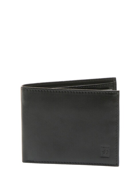 ROCCOBAROCCO PLAIN Portefeuille en cuir avec porte-monnaie noir - Portefeuilles Homme