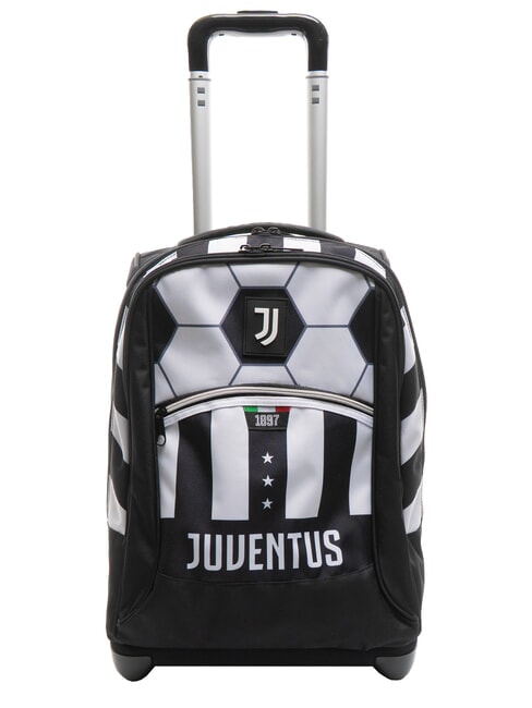 JUVENTUS #BOOTIT Sac à dos avec chariot RAYURE NOIR / BLANC - Sacs à dos à roulettes