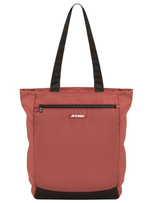 KWAY ELLIANT Sac de courses avec poche rouge brunâtre - Sacs pour Femme