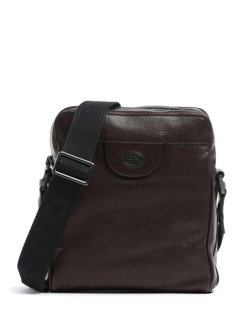 THE BRIDGE FABIO Sac en cuir châtaigne ruthénium dk - Sacs en Bandoulières pour Homme
