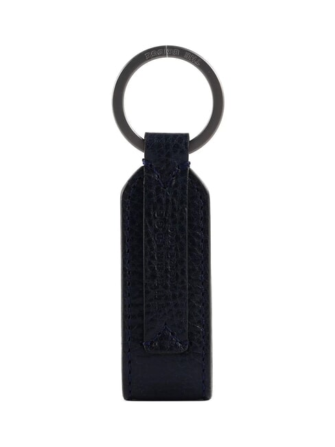 THE BRIDGE DUCCIO Porte-clés à breloques en cuir bleu / rouille - Porte-clés