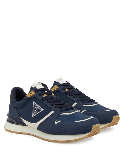 GUESS ISLAND Baskets bleu blanc beige - Chaussures Femme