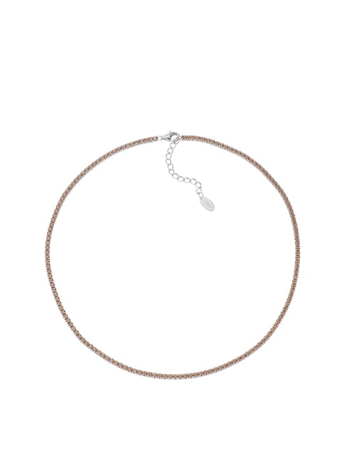 AMEN TENNIS MANIA Collier ras du cou avec zircone rhodium - Colliers