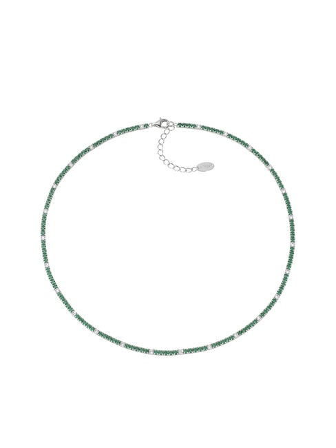 AMEN TENNIS MANIA Collier ras du cou avec zircone rhodium - Colliers