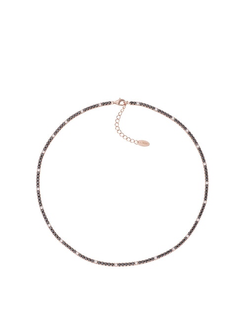 AMEN TENNIS MANIA Collier ras du cou avec zircone Rose - Colliers