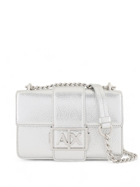 ARMANI EXCHANGE JODIE METALLIC  Mini sac à bandoulière argent - Sacs pour Femme