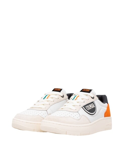 COLMAR AUSTIN MASTER Baskets blanc/noir/orange - Chaussures Homme