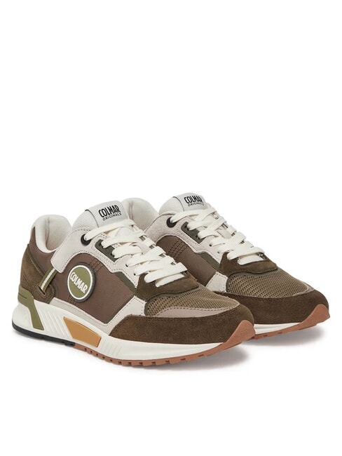 COLMAR DALTON TYPE Baskets mvert/oblanc/orange - Chaussures Homme