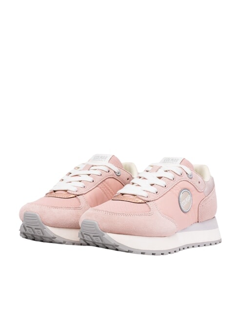 COLMAR TRAVIS AUTHENTIC Baskets rose blush/argent - Chaussures unisexe