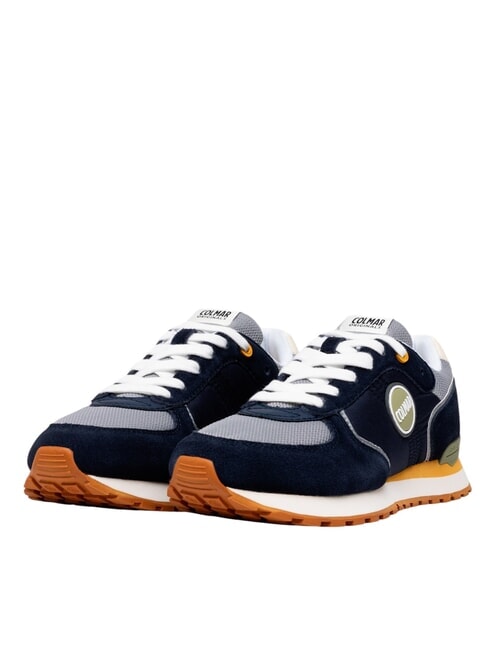 COLMAR TRAVIS BOOST Baskets bleu marine/gris/vert - Chaussures Homme