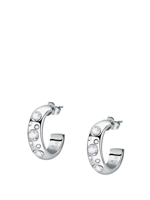 MORELLATO POETICA Boucles d'oreilles en acier avec cristaux ARGENT - Boucles d'oreilles