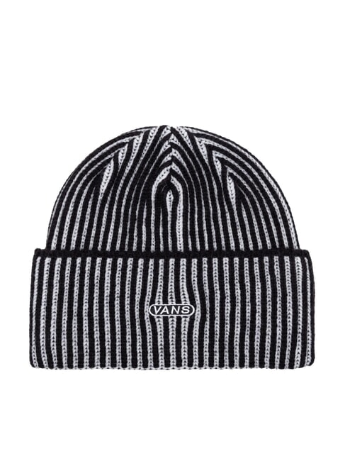 VANS NESBIT CUFF Chapeau à revers noir blanc - Bonnets