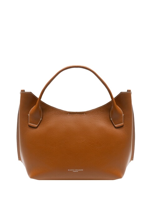 GIANNI CHIARINI FIAMMA Sac à bandoulière en cuir avec bandoulière caramel - Sacs pour Femme