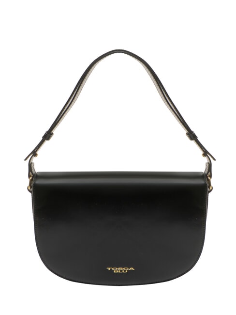 TOSCA BLU KORA Sac en cuir à rabat Noir - Sacs pour Femme