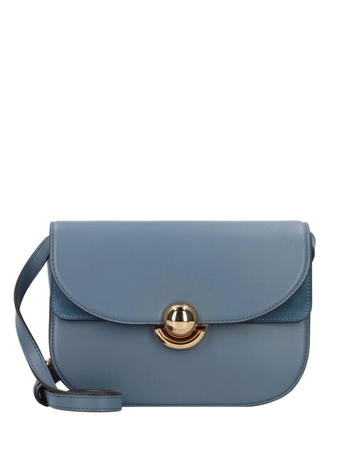 FURLA SFERA Sac en cuir avec rabat épaule denim - Sacs pour Femme