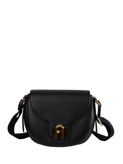 FURLA LOTUS  Mini sac à bandoulière noir + tons noirs - Sacs pour Femme