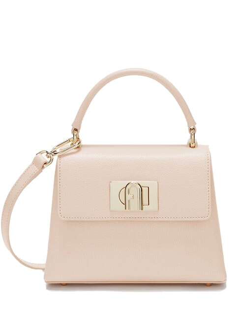 FURLA 1927 Mini sac à main, avec bandoulière, en cuir azalée - Sacs pour Femme