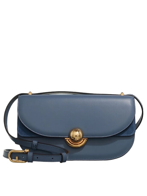 FURLA SFERA Sac bandoulière en cuir à rabat denim - Sacs pour Femme