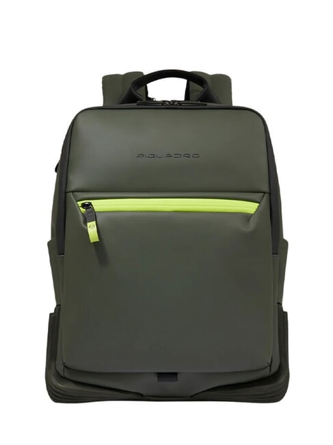 PIQUADRO CORNER SPECIALE GOMMATO Sac à dos pour ordinateur portable 15,6" VERT - Sacs à dos pour ordinateur portable