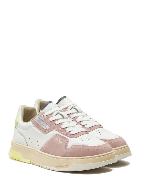 BLAUER ADEL Baskets rose/jaune - Chaussures Femme
