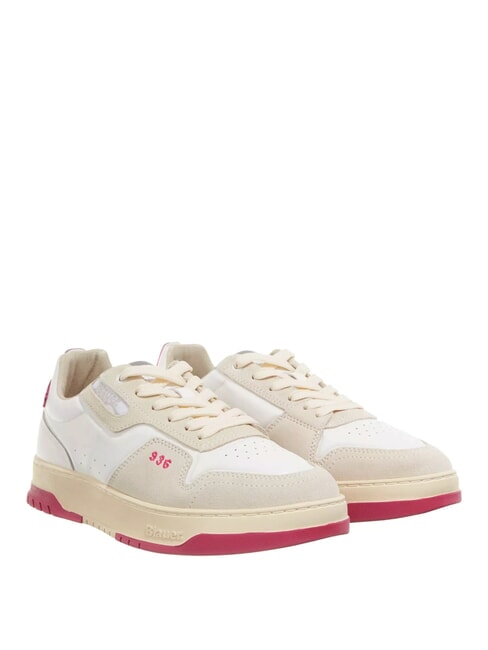 BLAUER ADEL Baskets blanc/fuchsia - Chaussures Femme