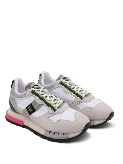 BLAUER HOUMA Baskets de course blanc/gris - Chaussures Femme