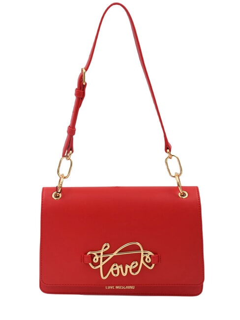 LOVE MOSCHINO CURSIVE LOGO Sac à bandoulière ROUGE - Sacs pour Femme