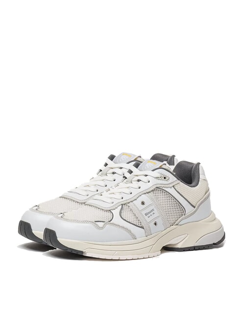 BLAUER EAGLE Baskets de course blanc/argent - Chaussures Homme
