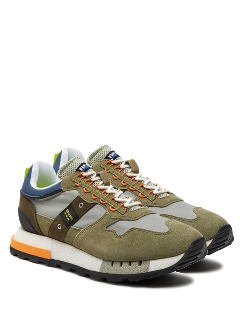 BLAUER HERON Baskets militaire/gris - Chaussures Homme