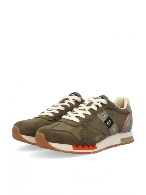 BLAUER QUEENS Baskets de course militaire/gris - Chaussures Homme