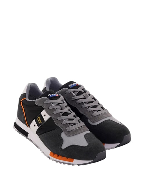 BLAUER QUEENS Baskets de course noir/gris - Chaussures Homme