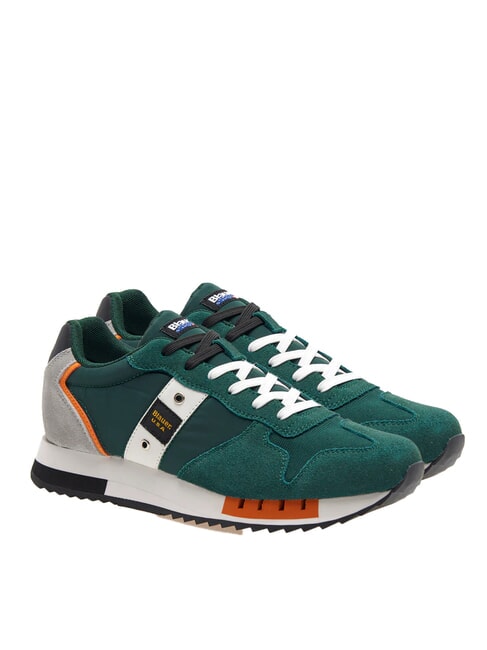 BLAUER QUEENS Baskets de course vert/noir - Chaussures Homme