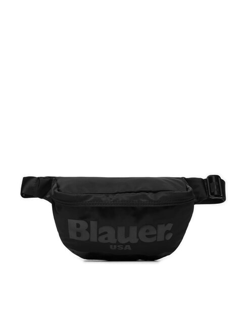 BLAUER AMERICAN Pochette avec logo imprimé Noir / noir - Sacs banane