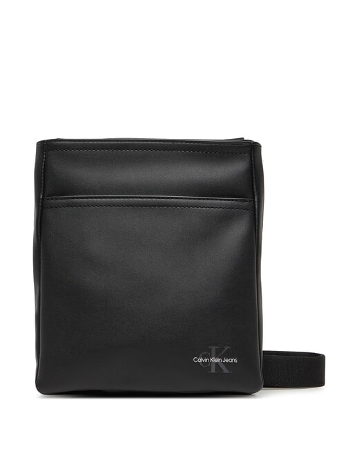CALVIN KLEIN CKJ MONO LOGO Sac plat sur noir - Sacs pour Femme