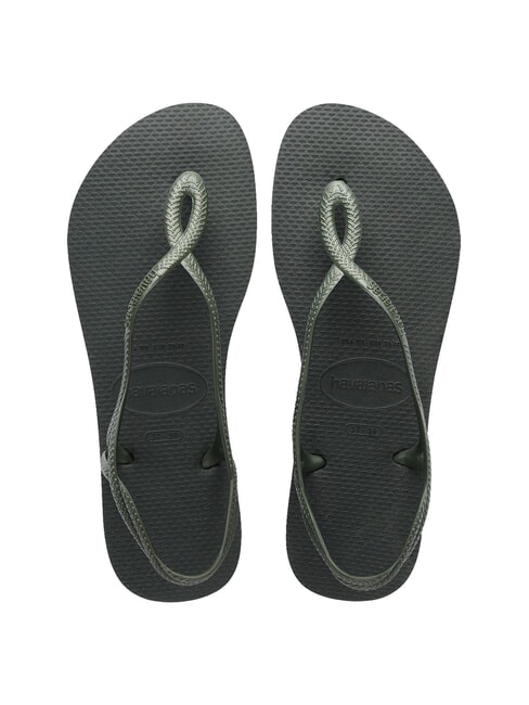 HAVAIANAS Tongs LUNA vert olive - Chaussures Femme