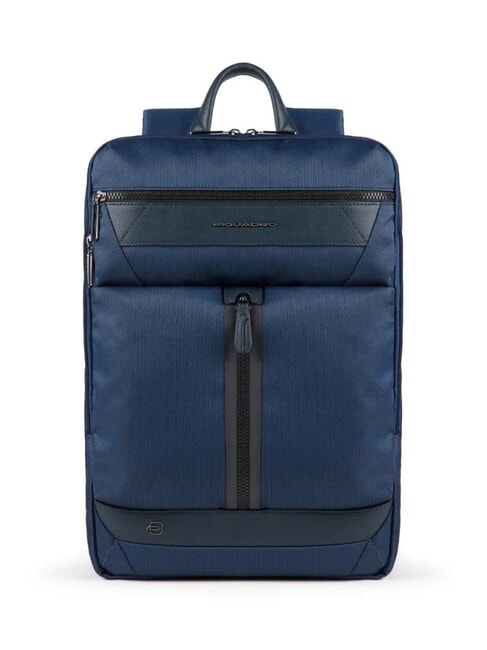 PIQUADRO TRAKAI Sac à dos fastcheck extensible, support pc 15,6" bleu - Sacs à dos pour ordinateur portable