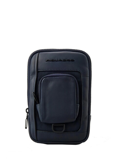 PIQUADRO LIKO Sac porte-smartphone bleu - Sacs en Bandoulières pour Homme
