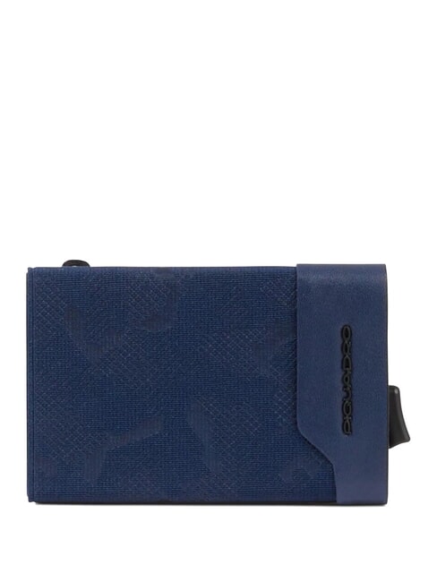 PIQUADRO FXP Portefeuille en cuir bleu - Portefeuilles Homme