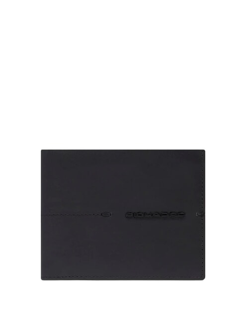 PIQUADRO KIRI Portefeuille en cuir Noir - Portefeuilles Homme