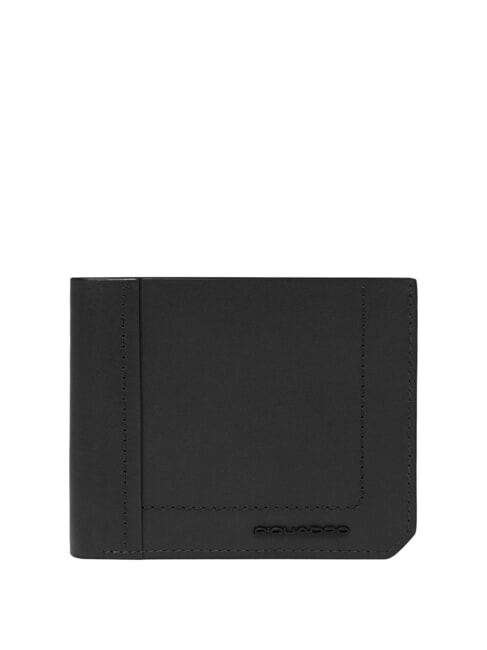 PIQUADRO LIKO Portefeuille en cuir Noir - Portefeuilles Homme